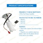 2-pins Fuel Pump Assembly For Polaris Outlaw 110 2016-2023 0455411 0455147