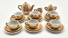 Toy Tea Set Vintage Japanese Made Luster 23 Piece Set Ceramic