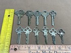Lot Of 11 Vtg Antique Yale Door Padlock Used  Brass Keys Pat  1891 Old Only Keys