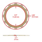 Clutch Friction Steel Plates Springs And Gasket Kit For Suzuki Gsx600ft 1988-96