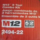 Milwaukee M12 Drill impact Combo Kit - 2494-22