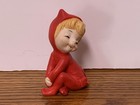 Vtg 1975 Josef Originals George Good Lil Devil Figurine Red Pixie Read