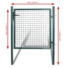 Single Door Fence Gate 39 4x39 4  Powder-coated Steel