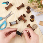 20pcs Antique Wooden Empty Spools  1 57  40mm Empty Thread Spools Wooden