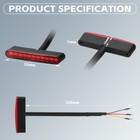 Mini Led Motorcycle Tail Light Rear Running Stop Brake Strip Lamp Dirt Bike Atv