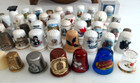 47 Collectible Thimbles Places Flowers Porcelain Metal Wood Glass Plastic Shelf