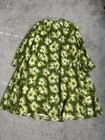 Groovy Vintage Swing Coat By Storm Play  Neiman Marcus Green Floral Pockets