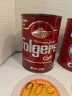 Empty Folgers Coffee Can 16oz 1lb With Lid Mountain Grown Drip Grind Tin 4x Lot