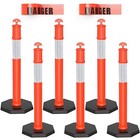  Delineator Post With Base  6 Pack Traffic Delineator Posts With 6 Pack