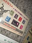 Lot Of 21 Unused Kenya Stamps In Plastic Flowers Old Stamps 1960 Dagoretti