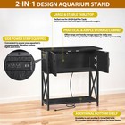 29 Gallon Fish Tank Aquarium Stand W  Cabinet For Fish Tank Accessories Storage