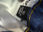 Womens Shorts Size 10 Blue Denim Whiskers Stretch Casual Five Pocket Design