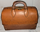 Schell Emdee Medical Doctor Bag Nurse Top Grain Cowhide Leather Vintage 15x10x7