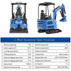 Mini Excavator 4000lbs Kubota Diesel Crawler Excavator Pilot Control Free Ship