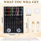 Xunyee 36 Boxes Mini Sewing Kit Bulk Easy Pre Threaded Needle Kit Travel Sewi   