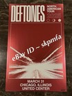 Deftones Poster Framed 11x17 Chicago      Official Merch Foil   300 Stored Flat