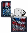 Zippo 48189  Windproof Lighter With Patriotic Eagle   American Flag  New In Box