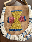 Authentic Apache Native American Beaded Leather Medicine Bag