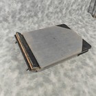 Vintage National Essex Sectional Post Binder Ledger W  Tabs Pages Gray blk Usa 