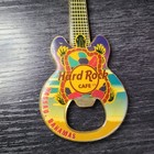 Cancun Hard Rock Caf   Guitar Magnet   Bottle Opener Parrot         V15