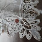 Gorgeous Antique Victorian Lace exceptional Hand Work netted Lace And Tambour Wk