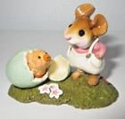 Wee Forest Folk Figurine Welcome Chick  Mouse Hatching Egg M-193 Easter Mint box