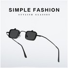 Vintage Flip Up Steampunk Sunglasses Men Women Small Square Fashion Sun Glasses