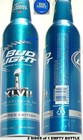Empty Aluminum Beer Bottle Bud Light Nfl 2013 Super Bowl Football Budweiser Can