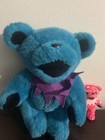 Vintage 90s Grateful Dead Dancing Bear Teal Plush Moving Limbs Steven Smith 1990