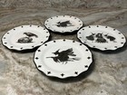 Potter s Studio Halloween Witch Appetizer Plates 6 Inch Scalloped Set Of 4 New