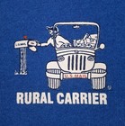 Vintage Usps Sweatshirt Size 2xl Blue Rural Carrier Graphic Crewneck 90s Usa