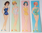 Vintage 1960s Dress Up Paper Dolls  Rare Uncut Hd Laser Repor Org Size No 1 Top