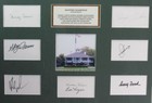 Masters Champions Multi Autographed 14 Cut Cards With Photos Framed Jsa 179132