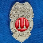 Fire Captain-retired Badge Pin   1-1 8  Size  18k Gold Plated  Item  75