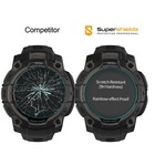 2x Tempered Glass Screen Protector For Garmin Instinct 3 45mm  solar  Amoled 