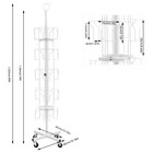 Greeting Card Rack Spins 20pocket White Retail Display 8 x6   Cards Sign Holder