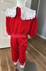 Vintage Girls 3t Soft Velour Set With Lace Collar  Toddler Y2k New York Kids