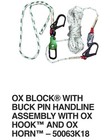 Ox Block With Buck Pin  80    Handline Assembly With Ox Hook And Ox Horn