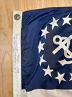 Vintage 70s Dura-lite Yacht Ensign Flag 13 Star Anchor Marine Boat Flag 16x24