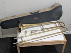 Holton Tenor Trombone Instrument   Collegiate Hard Case No  261508 Elkhorn Wis 