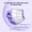 50pcs Disposable 3 Ply Safety Face Mask Nanofiber Filter Lining Elastic Earloops