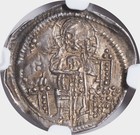 1355  Kingdom Of Serbia  Stephan Urosh Iv Dusan  Silver Dinar Coin  Ngc Au-58 