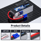 2x Zeee 22 2v 120c 3300mah 6s Lipo Battery Ec5 For Rc Plane Heli Drone Fpv Uav