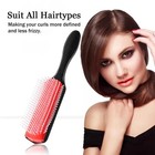 9-rows Detangling Hair Brush Denman Detangler Hairbrush Scalp Massager Straight