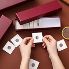 8 Pcs Coin Storage Box 2x2inch Flip Holders Collectors Coin Supplies Holders For