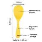 Ksendalo 4 Pack Silicone Rice Spoon  8 86 X 2 68 Inch  Yellow Blue Pink Green
