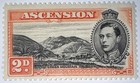 Travelstamps  Ascension Stamps Scott  43b- 2d - 13perf Mint Mogh