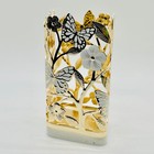 Bath   Body Works Butterflies   Flowers Resin Metal Foaming Soap Holder Sleeve