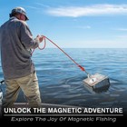 Niuknow 200 Lbs Fishing Magnet  1 76 Inch Rare Earth Inches  Silver