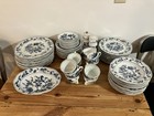 Nearly Complete 10 Piece Place Setting Blue Danube Onion China
